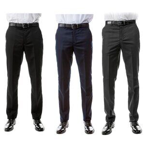 Azzuro Men’s Business Core 3-Pack of Dress Pants